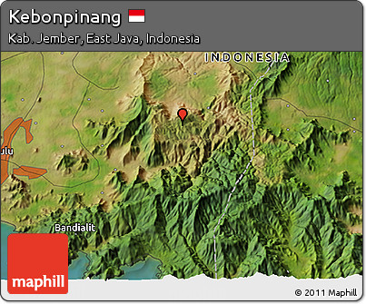Satellite 3D Map of Kebonpinang