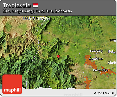 Satellite 3D Map of Treblasala
