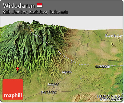 Satellite 3D Map of Widodaren