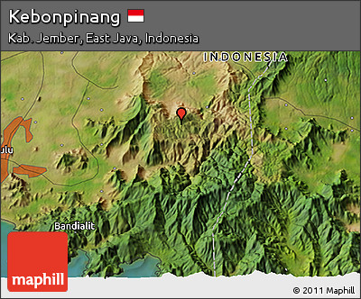 Satellite 3D Map of Kebonpinang