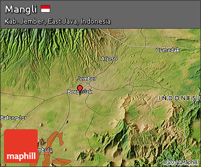 Satellite 3D Map of Mangli