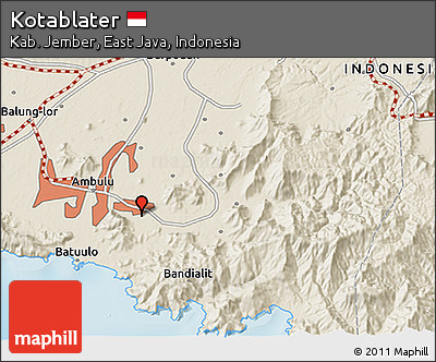Shaded Relief 3D Map of Kotablater