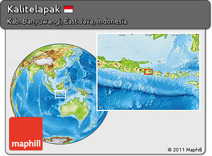 Physical Location Map of Kalitelapak