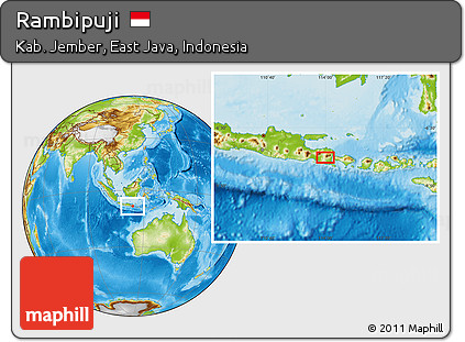 Physical Location Map of Rambipuji