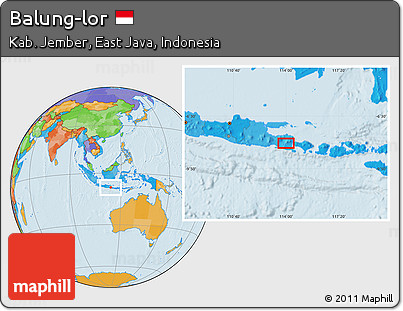 Political Location Map of Balung-lor