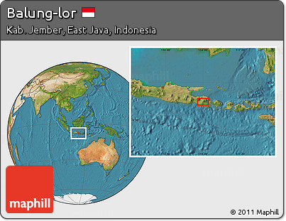 Satellite Location Map of Balung-lor