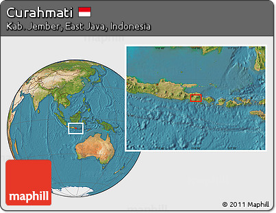 Satellite Location Map of Curahmati