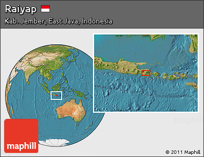 Satellite Location Map of Raiyap