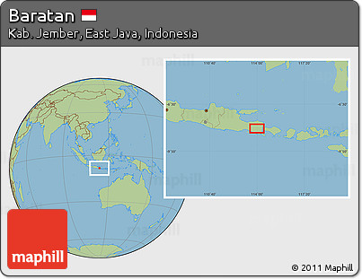 Savanna Style Location Map of Baratan