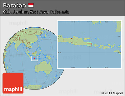 Savanna Style Location Map of Baratan