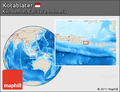 Shaded Relief Location Map of Kotablater