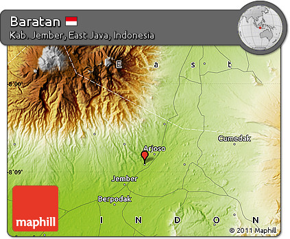 Physical Map of Baratan