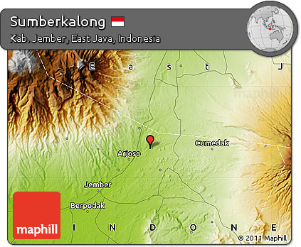 Physical Map of Sumberkalong