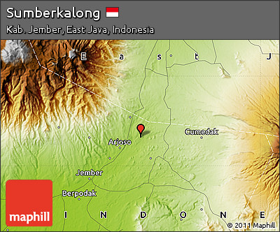 Physical Map of Sumberkalong