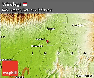 Physical Map of Wirolegi