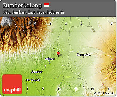 Physical Map of Sumberkalong