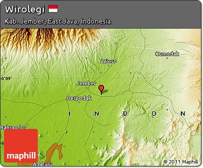 Physical Map of Wirolegi