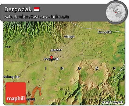 Satellite Map of Berpodak
