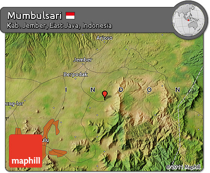 Satellite Map of Mumbulsari