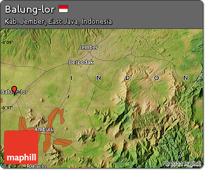 Satellite Map of Balung-lor