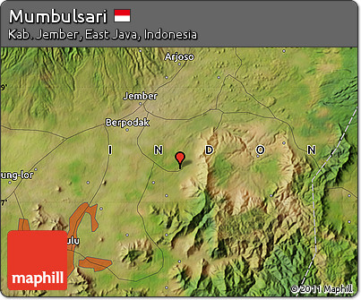 Satellite Map of Mumbulsari
