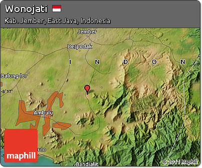 Satellite Map of Wonojati