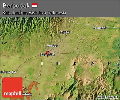 Satellite Map of Berpodak