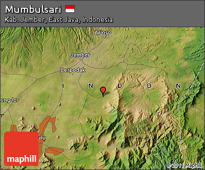 Satellite Map of Mumbulsari