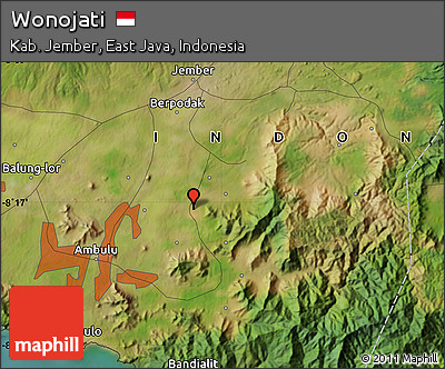 Satellite Map of Wonojati