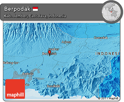Political Panoramic Map of Berpodak