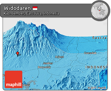 Political Panoramic Map of Widodaren