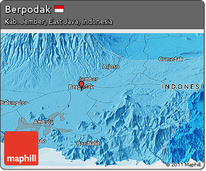 Political Panoramic Map of Berpodak