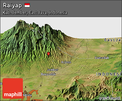 Satellite Panoramic Map of Raiyap