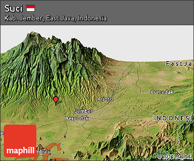 Satellite Panoramic Map of Suci