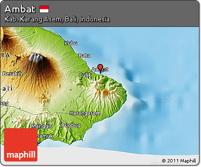 Physical 3D Map of Ambat