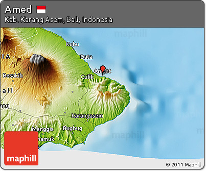 Physical 3D Map of Amed