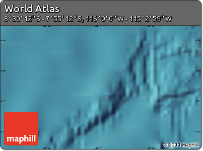 Satellite Map of the Area around 8° 12' 42" S, 115° 31' 30" W