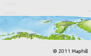 Physical Panoramic Map of the area around 8° 12' 42" S, 117° 22' 30" E