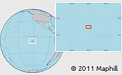 Gray Location Map of the area around 8° 12' 42" S, 123° 10' 30" W