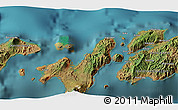 Satellite 3D Map of the area around 8° 12' 42" S, 124° 10' 30" E