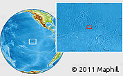 Physical Location Map of the area around 8° 12' 42" S, 124° 52' 30" W