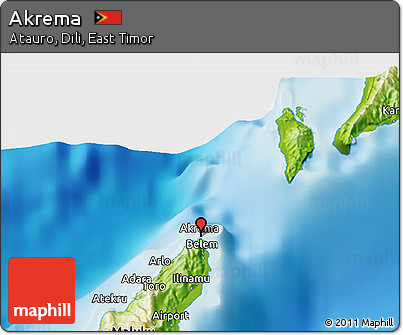 Physical 3D Map of Akrema
