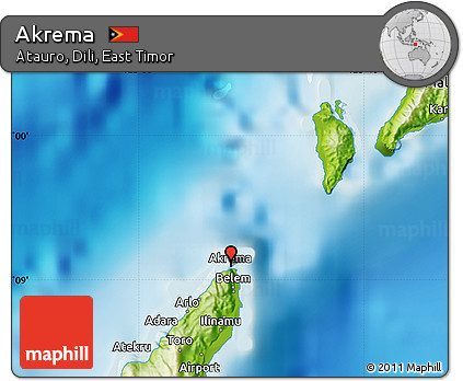 Physical Map of Akrema