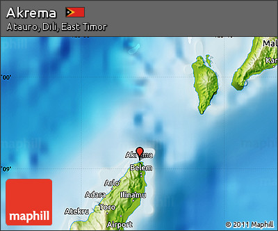Physical Map of Akrema