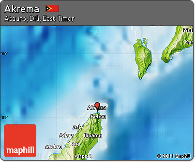 Physical Map of Akrema
