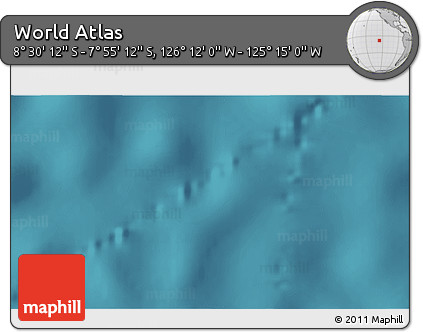 Satellite 3D Map of the Area around 8° 12' 42" S, 125° 43' 29" W