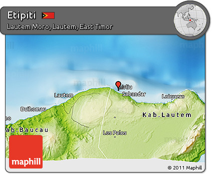Physical 3D Map of Etipiti