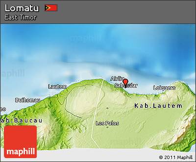 Physical 3D Map of Lomatu