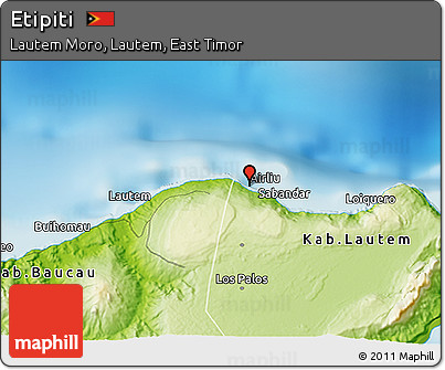 Physical 3D Map of Etipiti