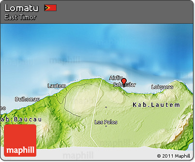 Physical 3D Map of Lomatu